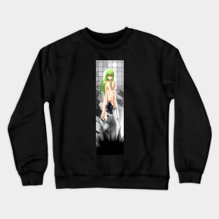 Car Slap Sticker black white city girl Crewneck Sweatshirt